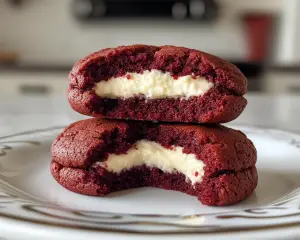 Cheesecake Stuffed Red Velvet Cookies – Easy Creamy Surprise Recipe