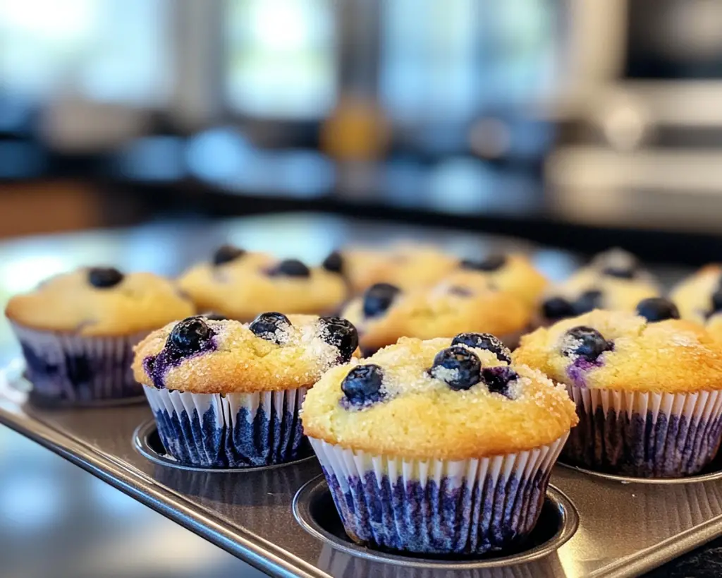 Lemon Blueberry Muffins Soft and Moist