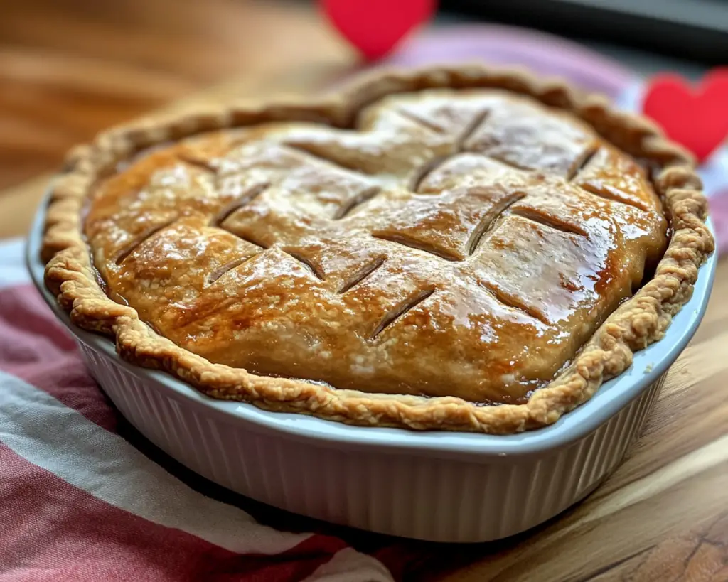Heart Shaped Apple Pie Recipe Easy Valentines Day Dessert Idea