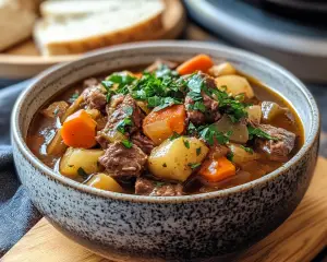 Cozy Slow Cooker Beef Stew Recipe – Easy & Hearty Dinner