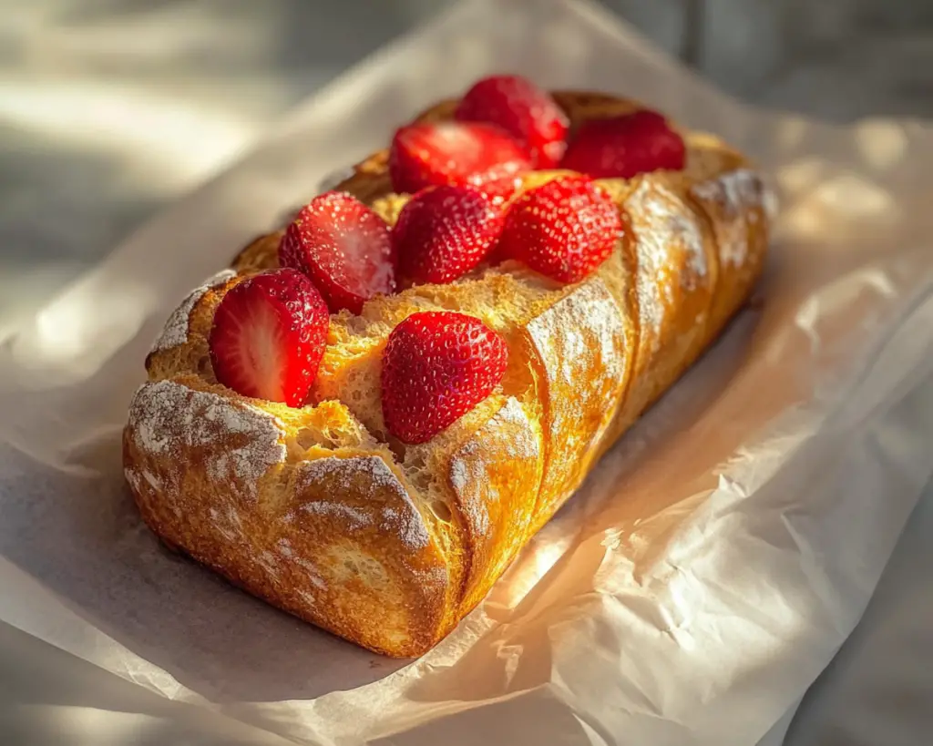 Strawberry Sourdough Bread Recipe Easy Pink Valentine’s Day Treat