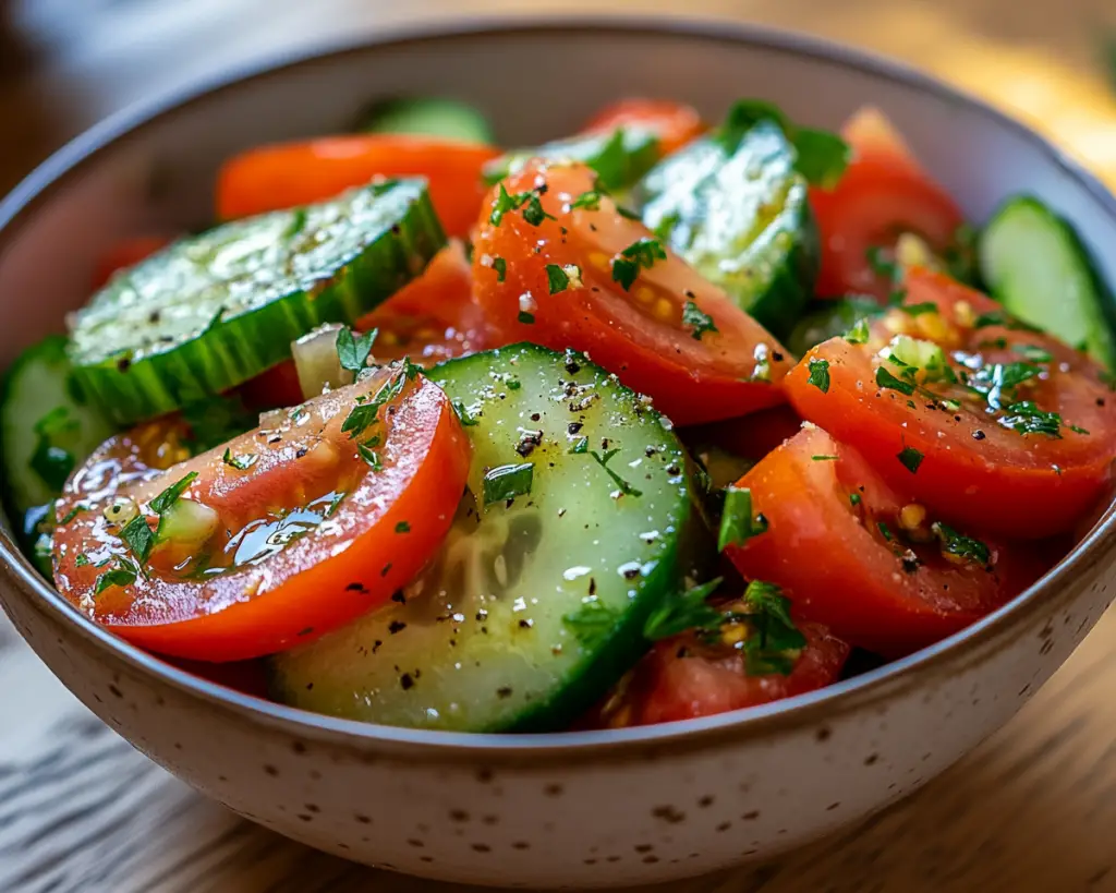 Fresh Tomato Cucumber Salad – Easy & Healthy Summer Recipe