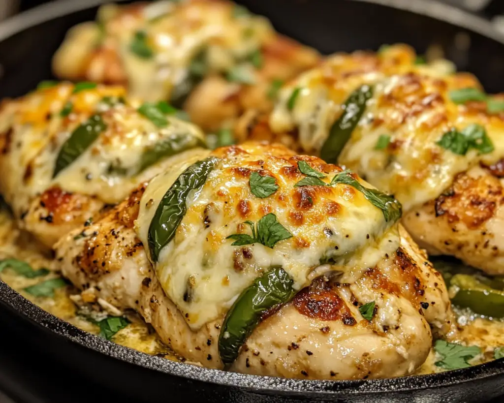 Cheesy Jalapeno Popper Chicken Skillet – Easy One Pan Dinner