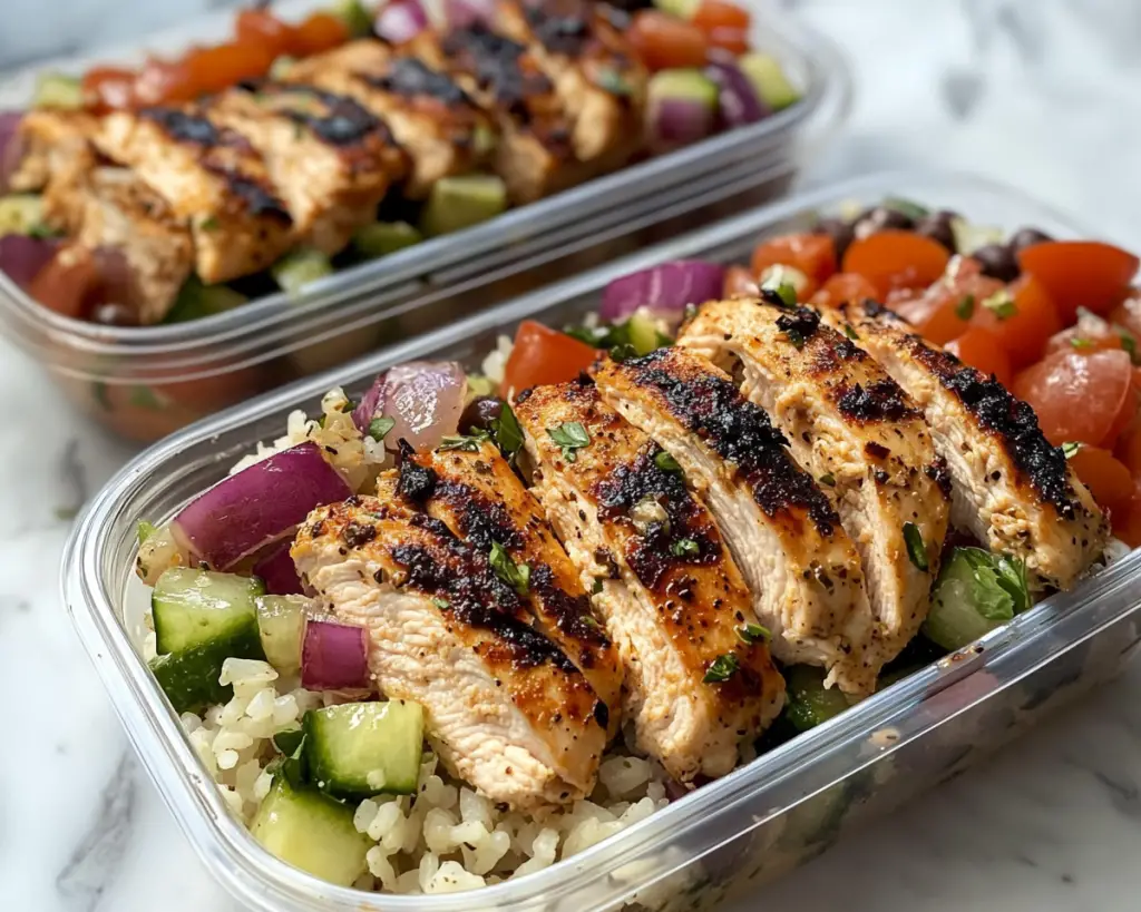 Greek Chicken Bowls: Easy Clean Eating Meal Prep