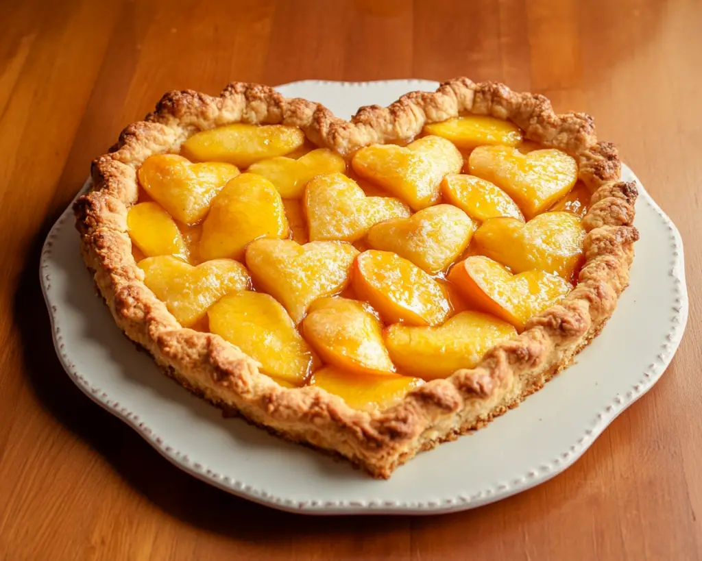Homemade Peach Cobbler Recipe – Easy Heart Shaped Valentine’s Dessert