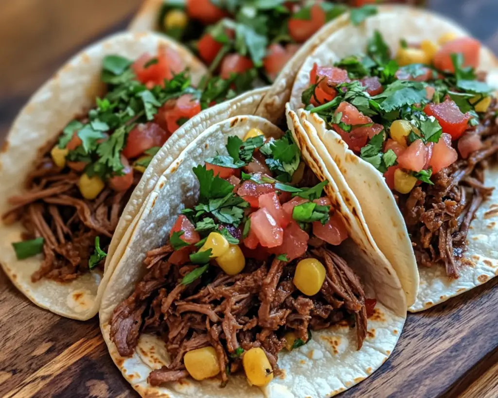 Juicy Mexican Shredded Beef Tacos – Best Crockpot Recipe
