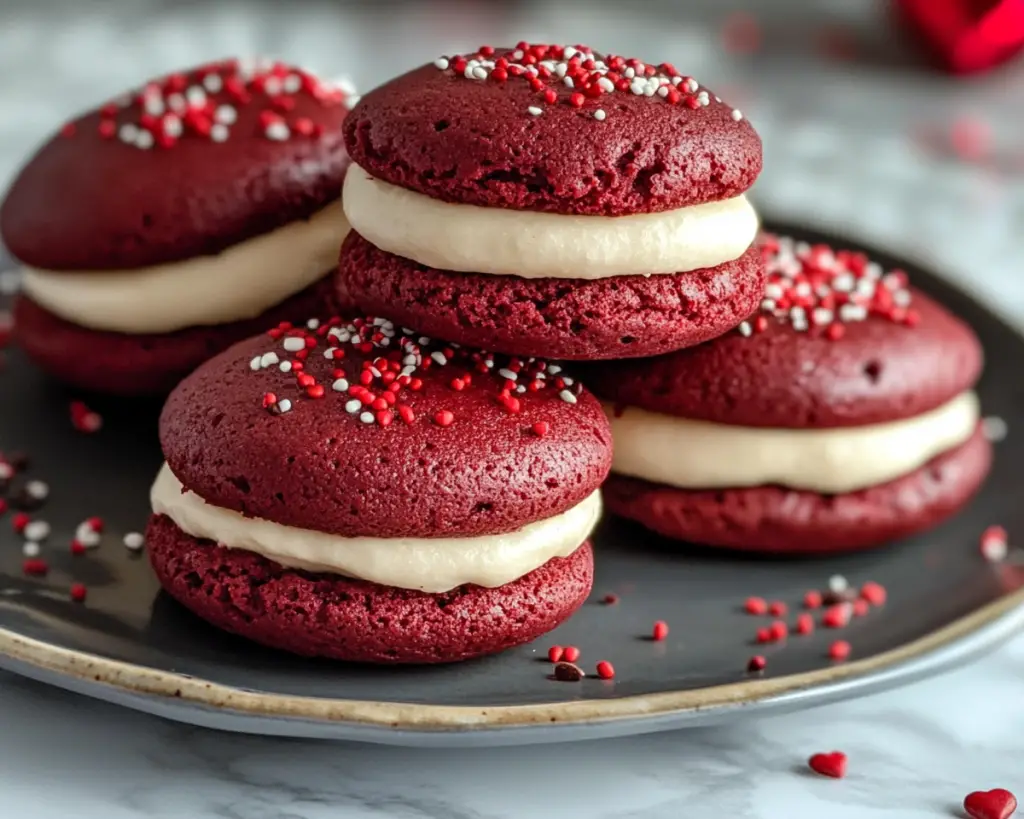 Red Velvet Whoopie Pies Recipe Easy Valentine’s Day Dessert