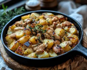 Potato and chicken skillet dishes