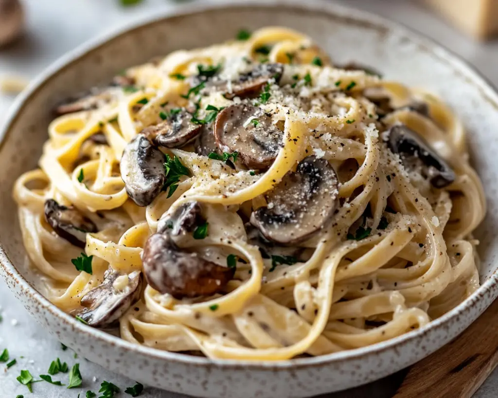 Red Wine Mushroom Pasta Recipe Easy Romantic Valentine’s Dinner
