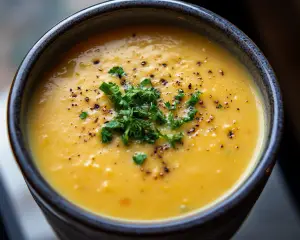 Winter soup (e.g., veggie or creamy seasonal soups)
