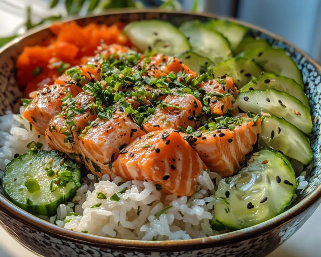 TikTok Salmon Rice Bowl Recipe Easy and Irresistible