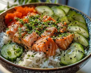 TikTok Salmon Rice Bowl Recipe Easy and Irresistible