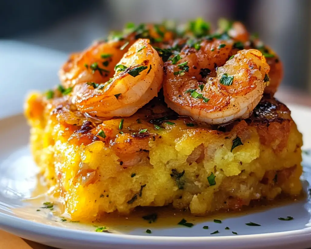 Garlic Shrimp Mofongo