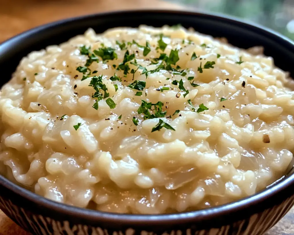 Creamy Caramelized Onion Risotto Recipe – Easy Homemade Dinner