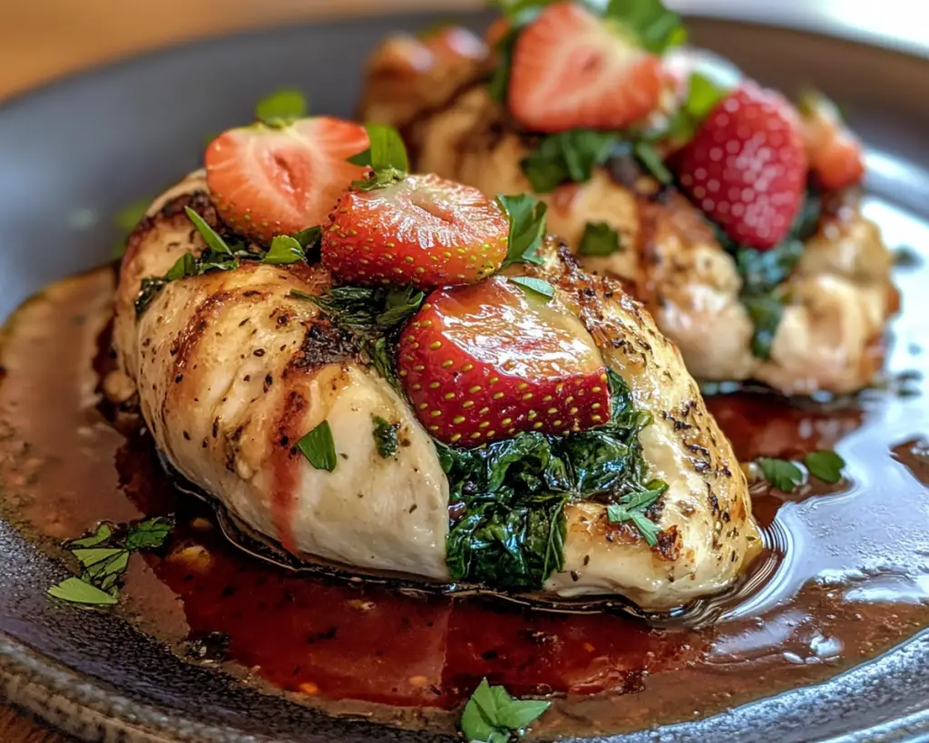 Strawberry Spinach Stuffed Chicken Recipe for a Perfect Valentine’s Day Dinner