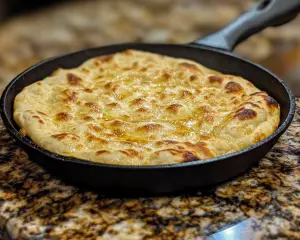 Golden Skillet Flatbread No Yeast Needed