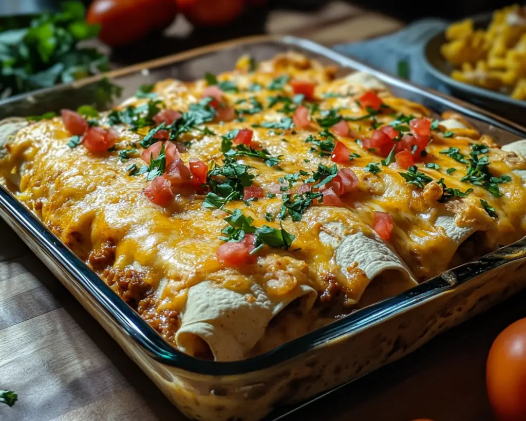 Breakfast Enchiladas with Sausage Gravy