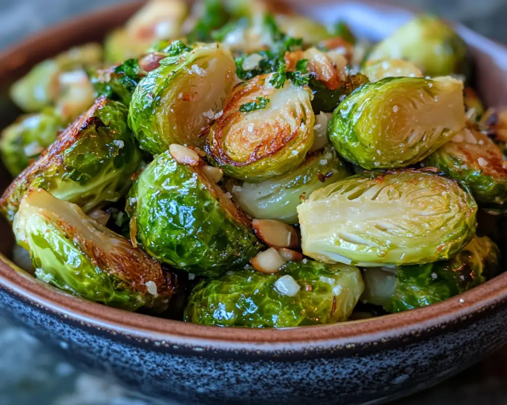 Crispy Smashed Brussels Sprouts Recipe with Garlic