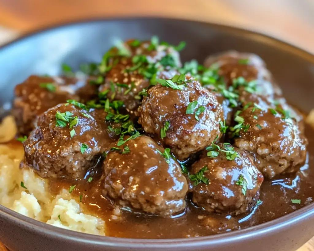 Slow Cooker Salisbury Steak Meatballs Recipe – Easy Comfort Food