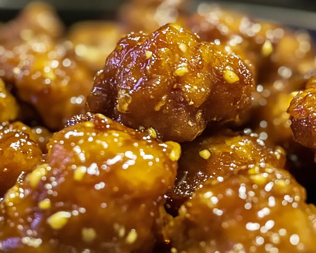 Sticky Honey Garlic Chicken Bites Crowd Favorite