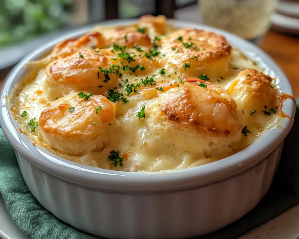 Shrimp & Lobster Cheddar Bay Biscuit Pot Pie – Easy Homemade Comfort