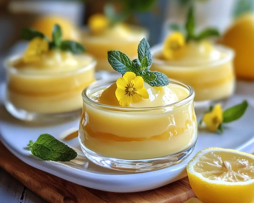 Spring Dessert: Lemon Pudding Cups (Easy)
