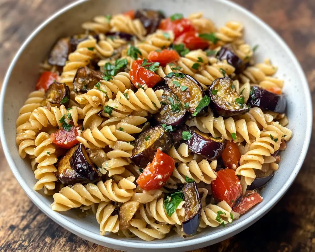 Pasta Salad with Roasted Eggplant
