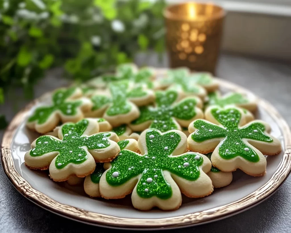 St Patrick’s Day Shamrock Sugar Cookies