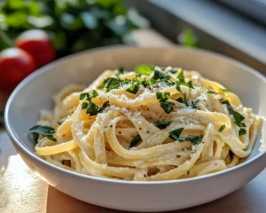 Spring Dinner Party Creamy Goat Cheese Pasta