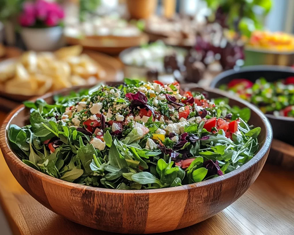 Spring Dinner Party Fresh Herb Salad