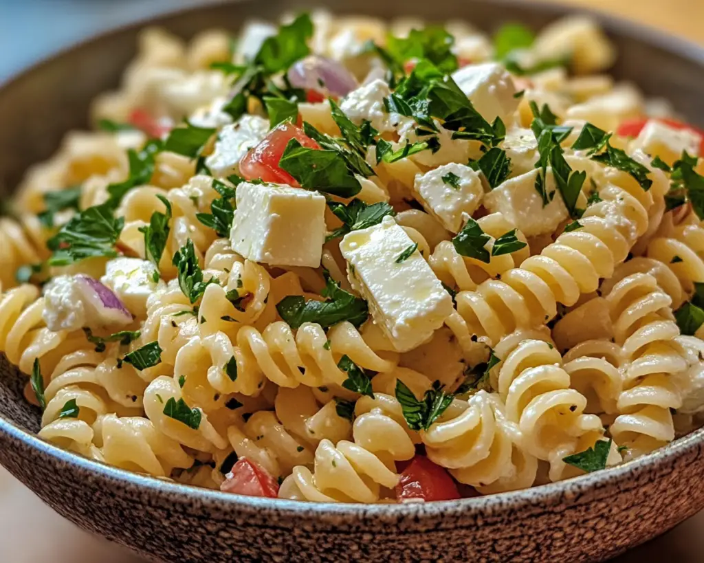 Pasta Salad with Feta and Parsley