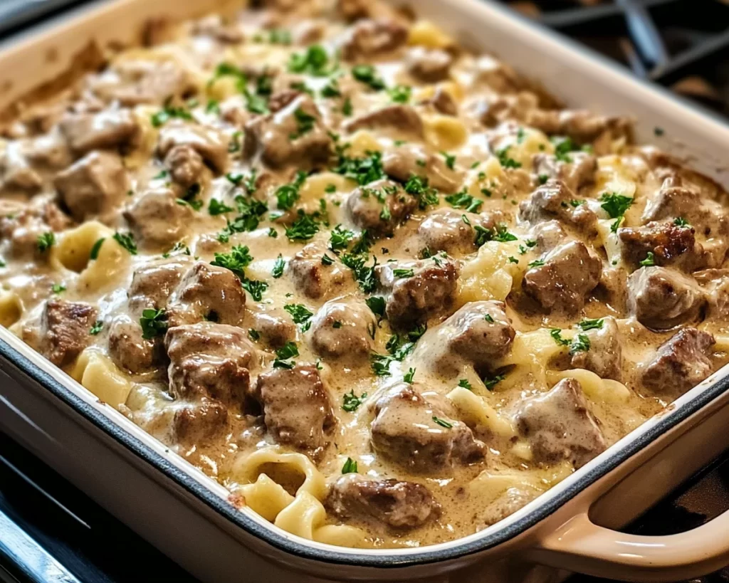 Comforting Beef Stroganoff Casserole