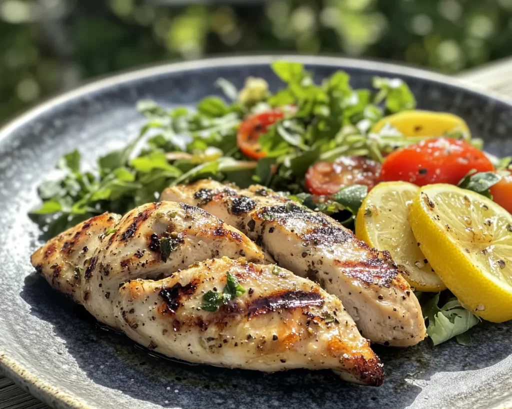 Summer Dinner: Grilled Chicken + Lemon Salad