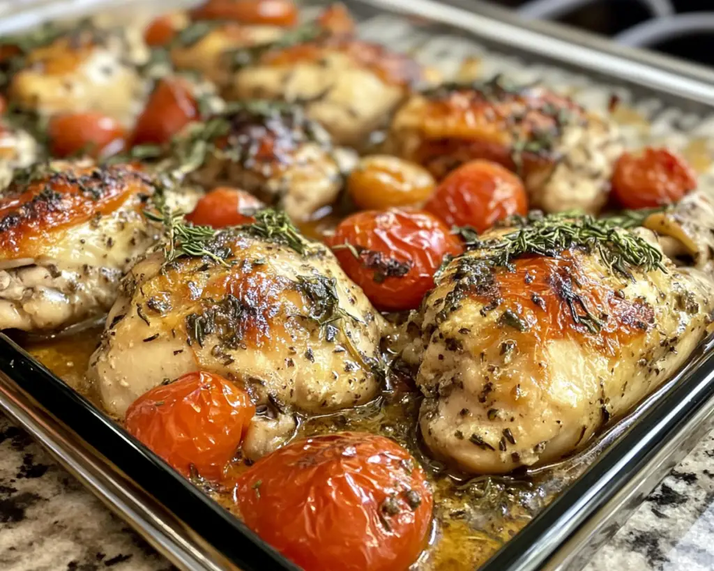 Mediterranean Baked Chicken with Tomatoes