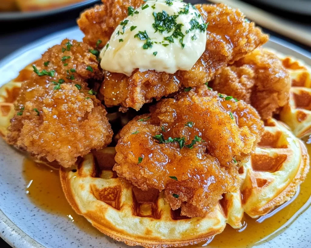 Crispy Chicken Waffles Delight: A Comfort Food Classic