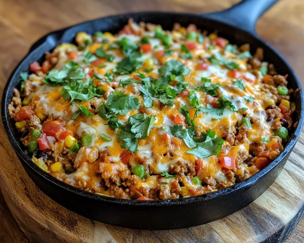 Healthy Easy Turkey Taco Skillet (20 Minutes)