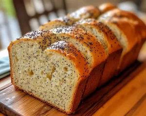 Easter Lemon Poppy Seed Bread