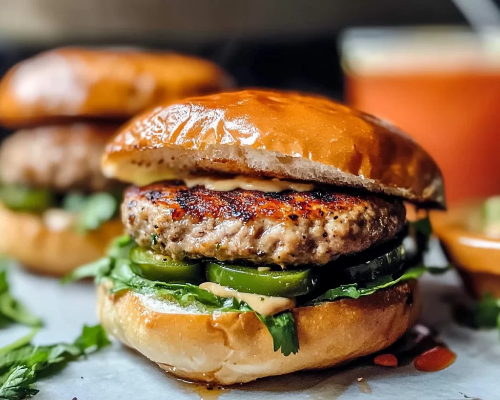 I'M Obsessed With These Grilled Turkey Jalapeño Burgers!