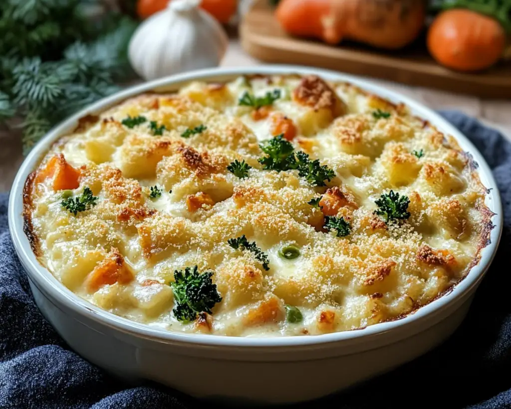 Cozy Creamy Winter Vegetable Casserole Recipe
