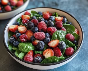 Vibrant Berry Spinach Salad for a Healthy Breakfast