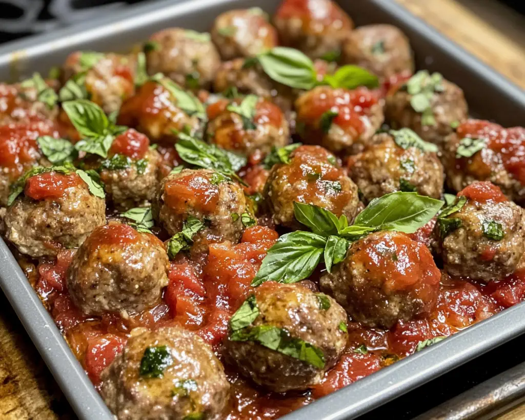 Healthy Oven-Baked Meatballs