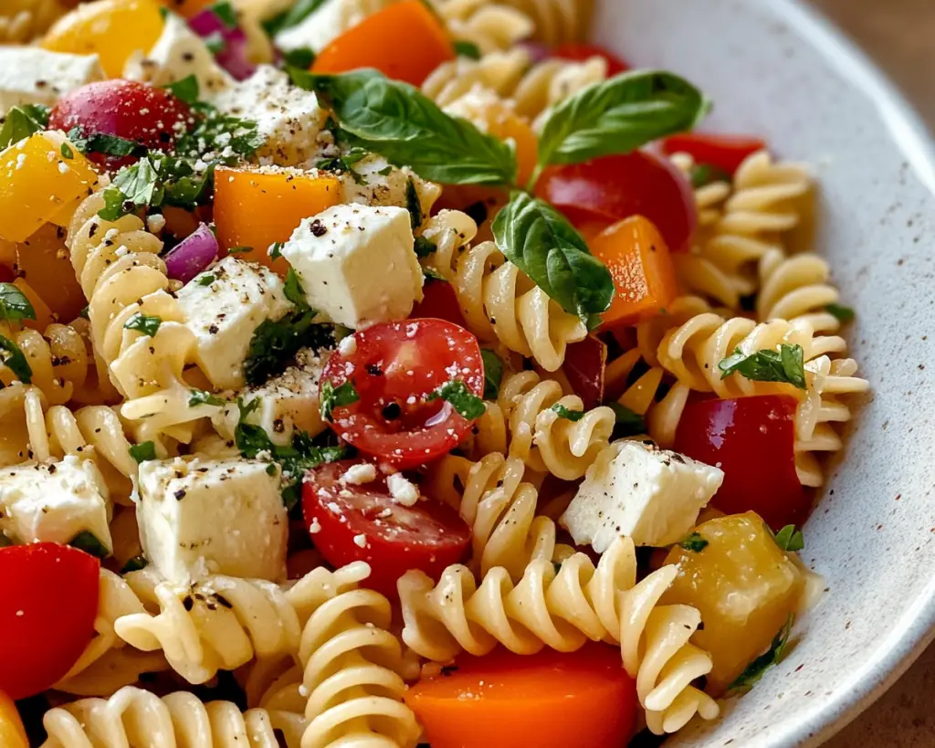 Mediterranean Pasta Salad with Feta