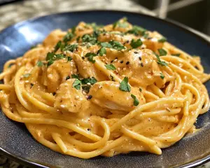 Gochujang Chicken Alfredo (Spicy Creamy Pasta)