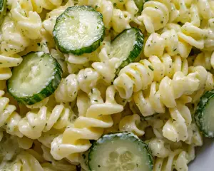 Creamy Pasta Salad with Cucumbers