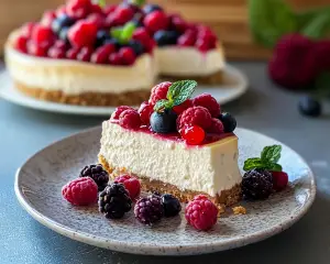 Healthy Cottage Cheese & Yogurt Cheesecake Recipe