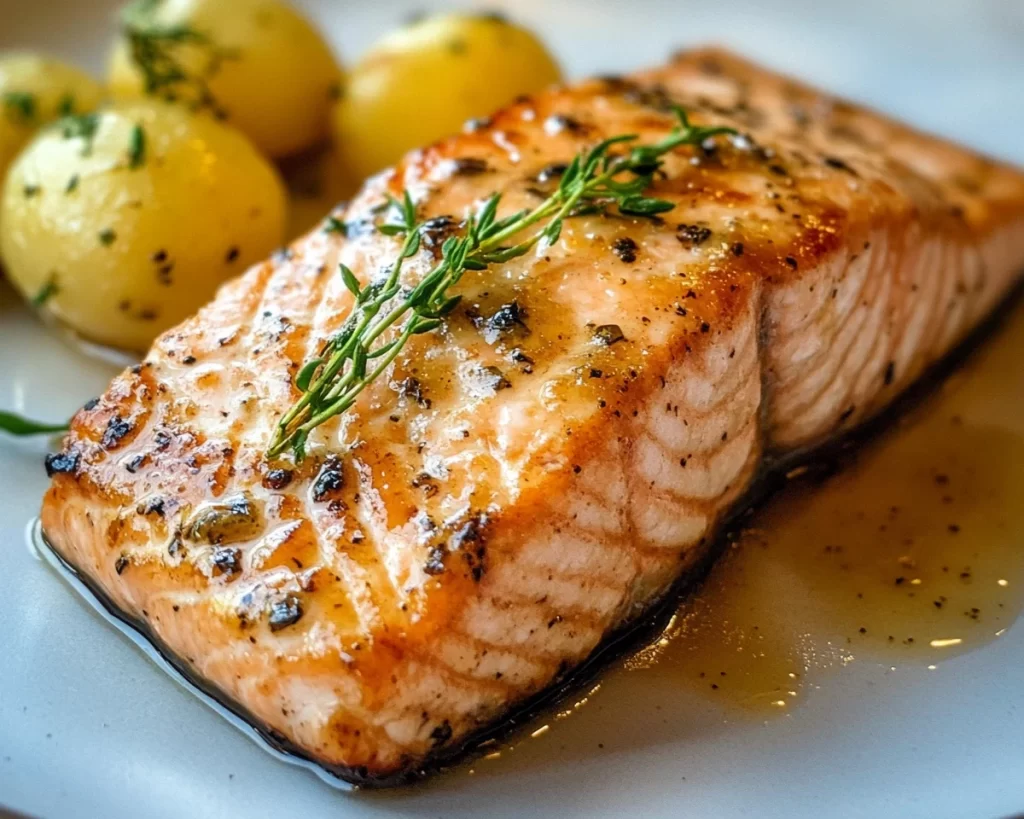 Spring Dinner Party Honey Mustard Salmon