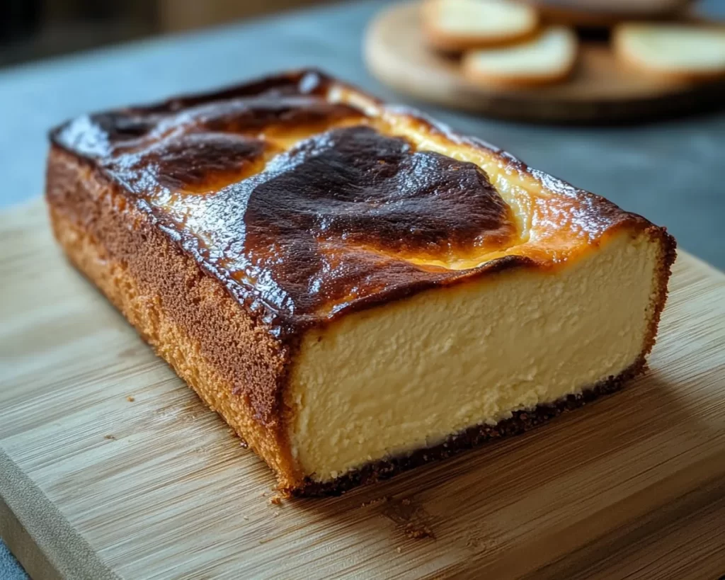 Decadent Burnt Basque Cheesecake Loaf Recipe