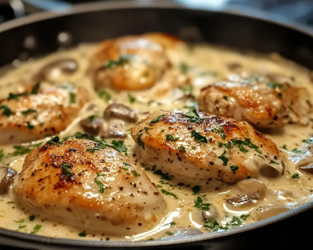 Creamy Garlic Chicken Skillet