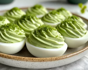 St Patrick’s Day Green Deviled Eggs