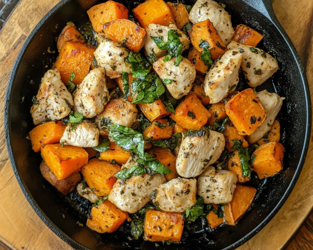 Healthy Chicken and Sweet Potato Skillet